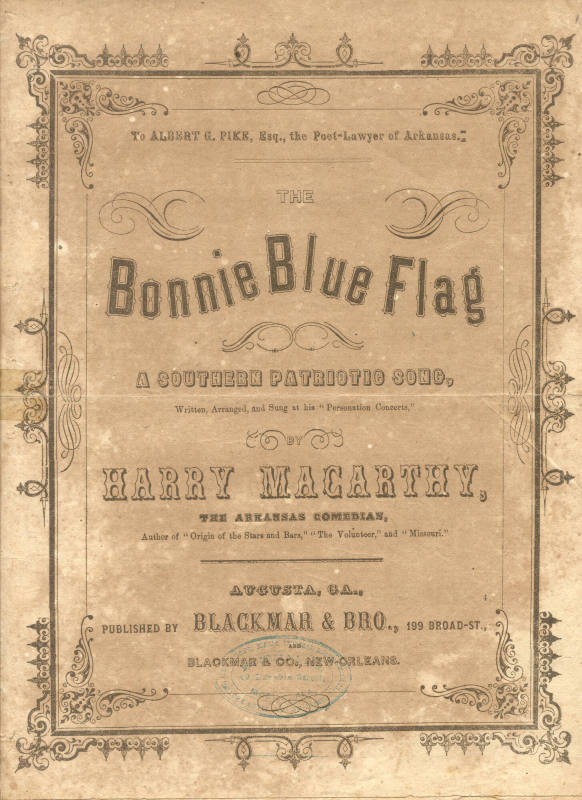 sheet music - "Bonnie Blue Flag"