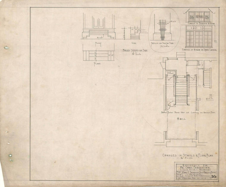 Drawing, Thompson Architectural - Charles Frauenthal, Little Rock