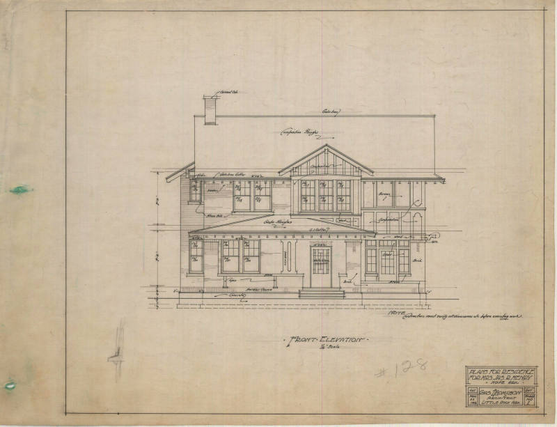 Drawing, Thompson Architectural - Mrs. James Henry, Hope