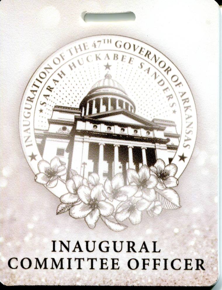 Badge, Inaugural - Sarah Huckabee Sanders