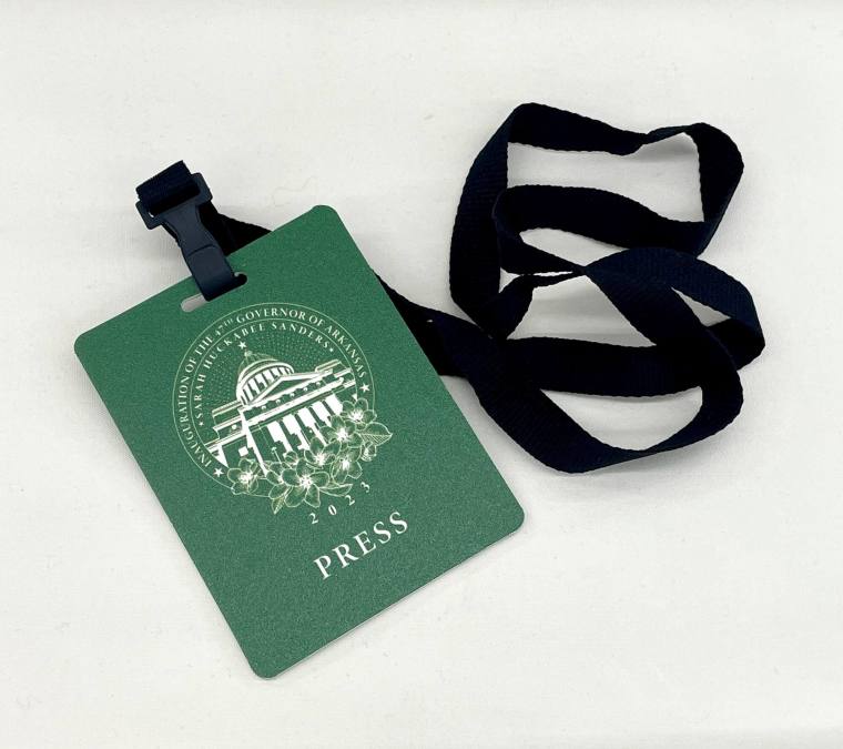 Badge, Inaugural Press - Sarah Huckabee Sanders